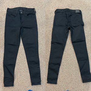 American Eagle Next Level Stretch Black Jeans Size 6
